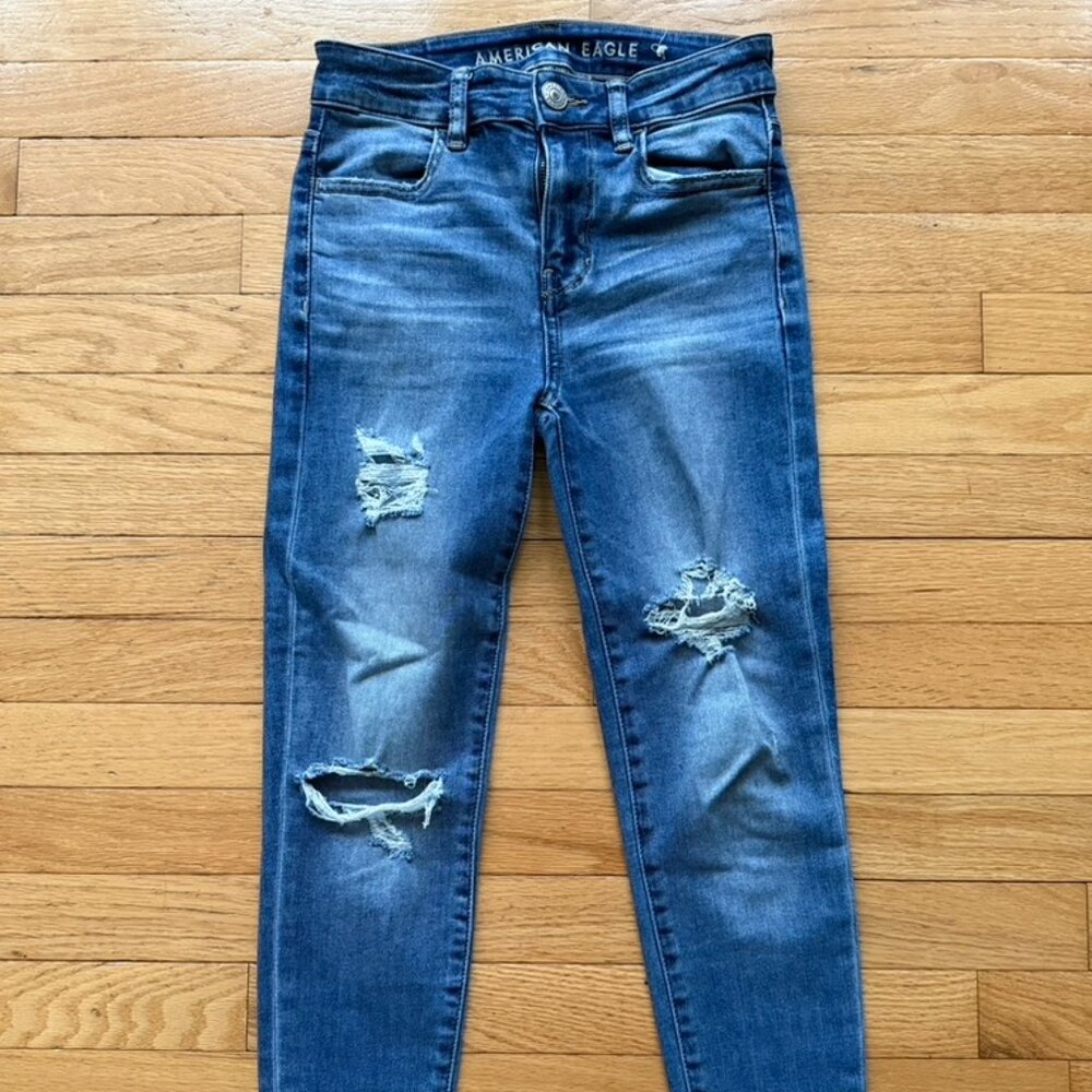 American Eagle Blue Jeans, Youth Size 12